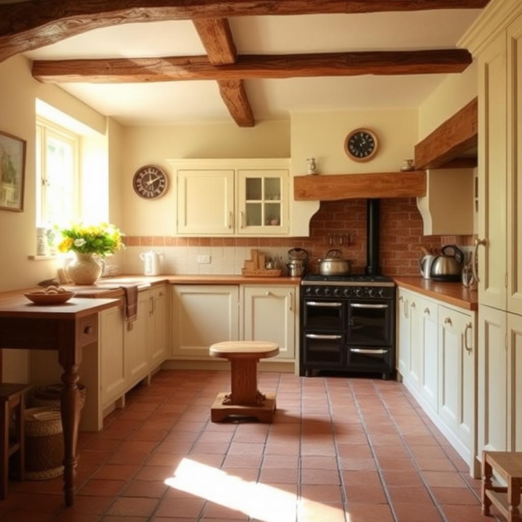 Handmade terracotta tiles stacked