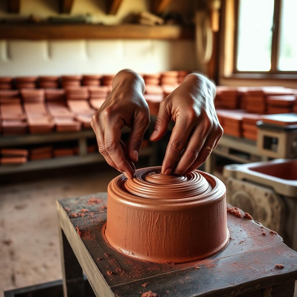 How terracotta tiles are made