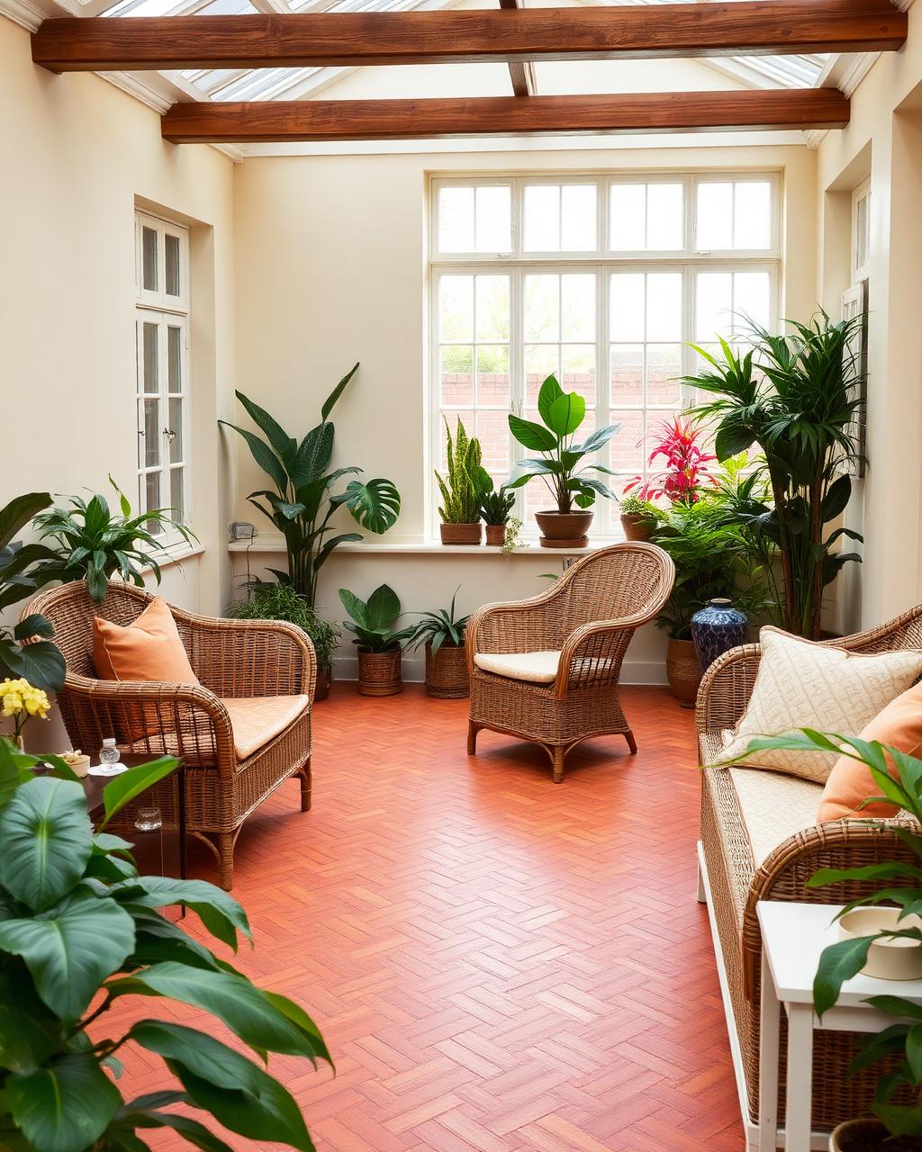 Herringbone garden room